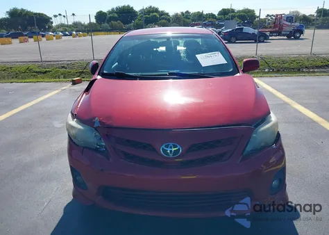 2011 Toyota Corolla S from USA, damaged, VIN 2T1BU4EEXBC618606